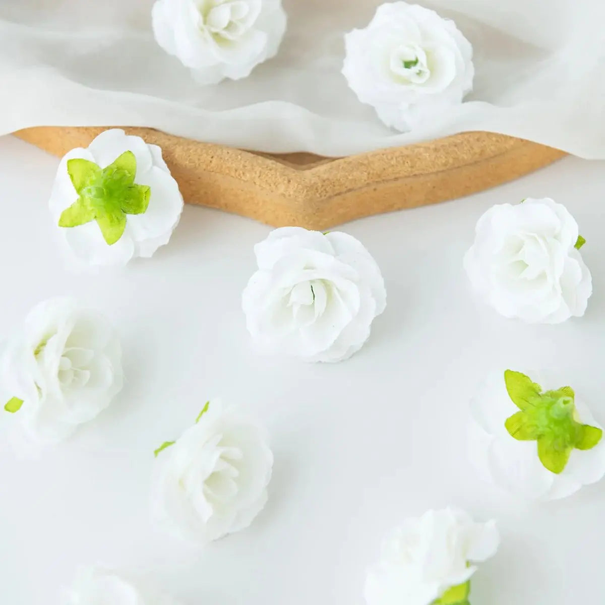 Silk Rose Tea Bud Artificial Flowers – Wedding & Home Décor Artificial Silk Flowers Babs Color5 50pcs
