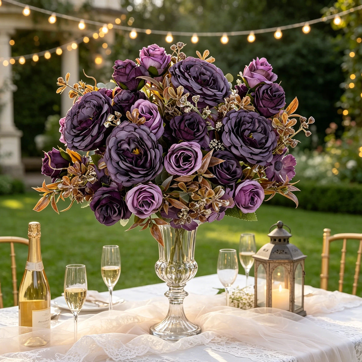 Artificial Silk Retro Rose Bouquet – Wedding & Home Decor Artificial Flower Bouquet Babs