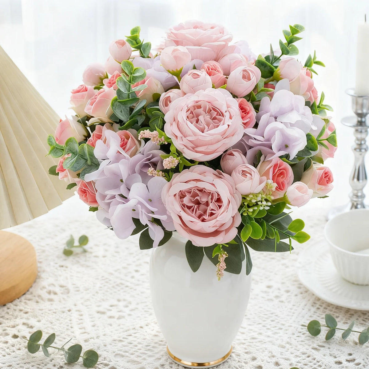 Real Touch Silk Peony Artificial Flowers – Wedding & Home Décor Artificial Silk Flowers Babs
