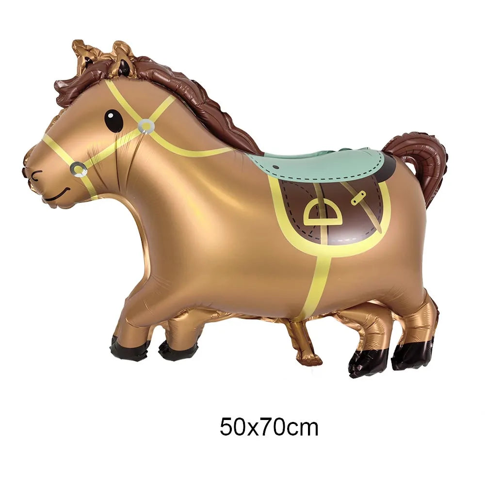 Boho Horse Birthday Party Banner & Foil Balloons Decor Set Party Decoration Set Babs balloon-A2