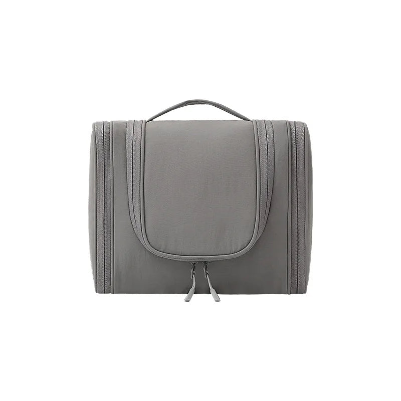 Waterproof Double Zipper Toiletry Bag – Large Travel Organizer Travel Toiletry Bag Babs Dark Grey