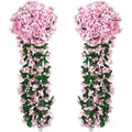 Artificial Rose Vine Garland for Weddings, Arches & Backdrops Artificial Flower Garland Babs color 1 2 pcs