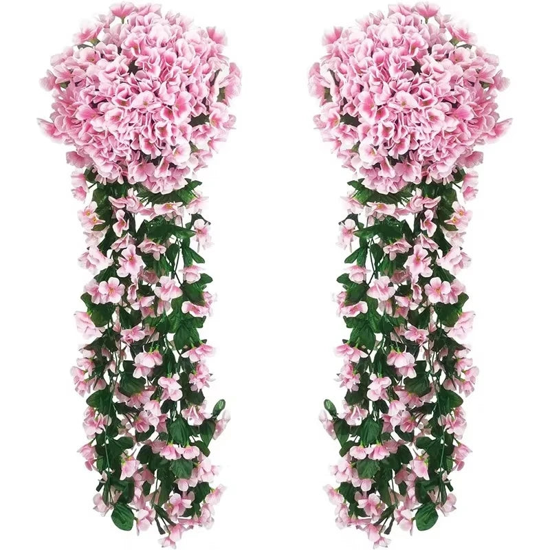 Artificial Rose Vine Garland for Weddings, Arches & Backdrops Artificial Flower Garland Babs color 1 2 pcs