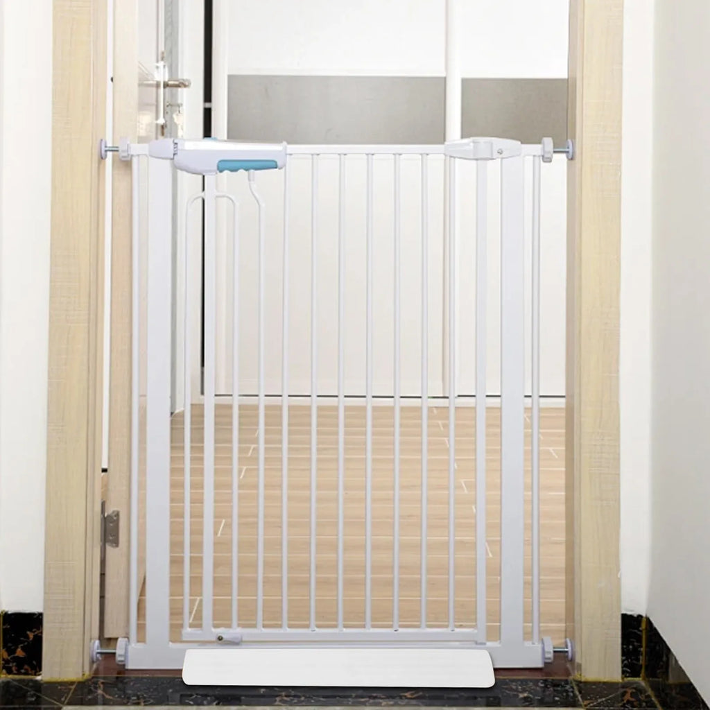 Safety Pet Isolation Door Baffle – No-Drill Plastic Fence Gate Pet Safety Gate Babs White One Size