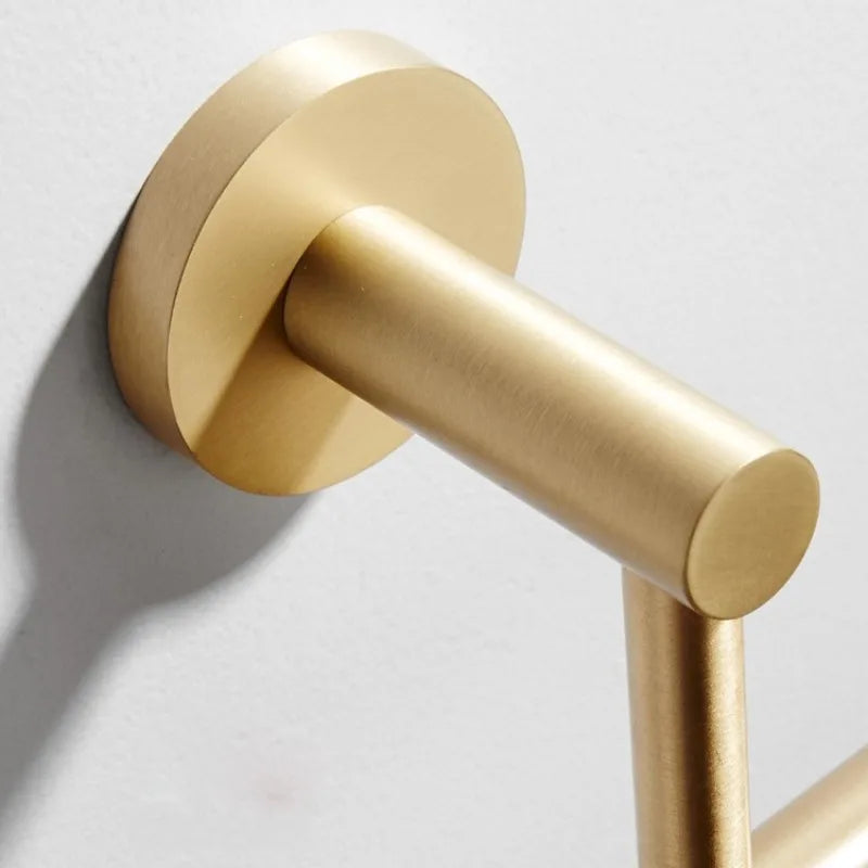 Wall Mounted Brass Coat Rack – 6-Hook Adjustable Metal Hanger Wall Coat Rack Babs