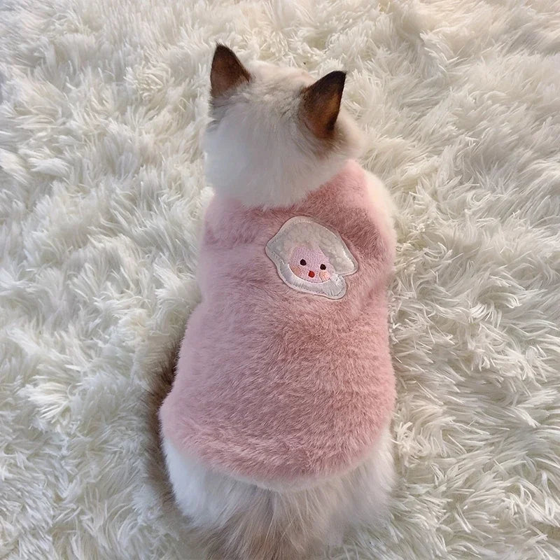 Cat & Dog Sweater Vest – Warm Winter Kitten & Puppy Apparel Pet Sweater Vest Babs