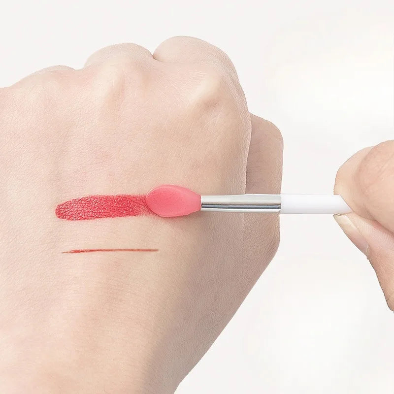 Silicone Lip Brush Set – Lipstick, Eyeshadow & Mask Applicators Silicone Makeup Brush Babs