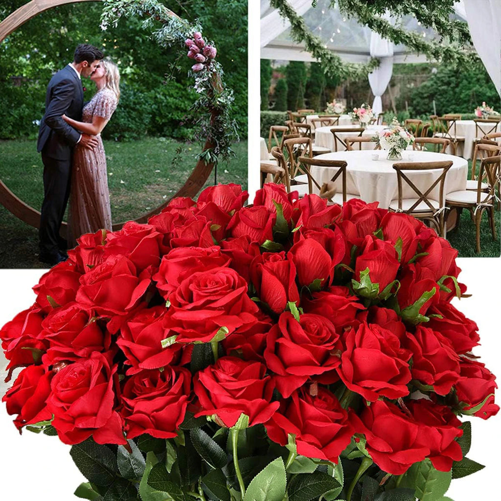 Artificial Silk Roses Bouquet – Wedding, Home & Party Décor Artificial Flower Bouquet Babs