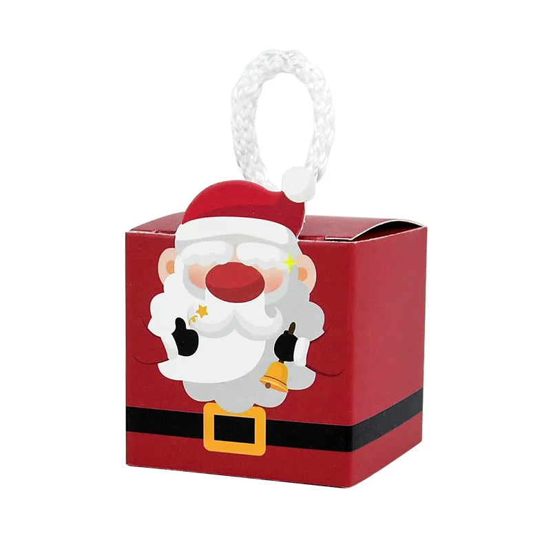10 Christmas Paper Gift Boxes – Santa, Snowman & Xmas Tree Christmas Gift Boxes Babs B07 5.5x5.5cm