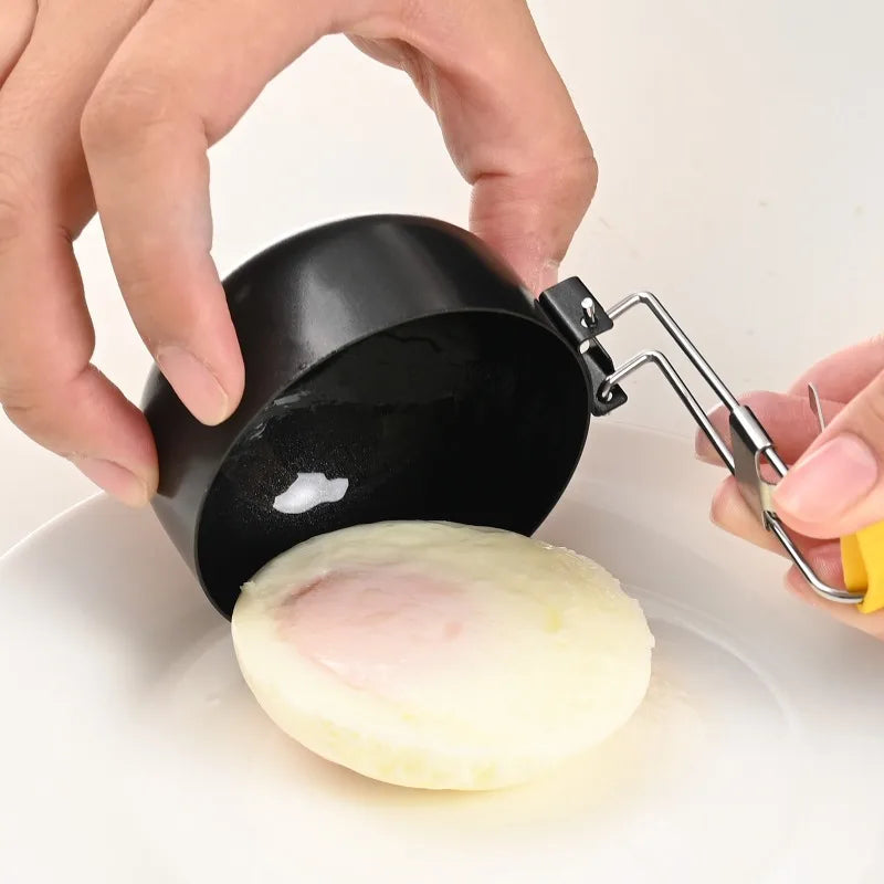 Foldable Egg Poacher Spoon – Non-Stick Stainless Steel Kitchen Tool Egg Poacher Spoon Babs