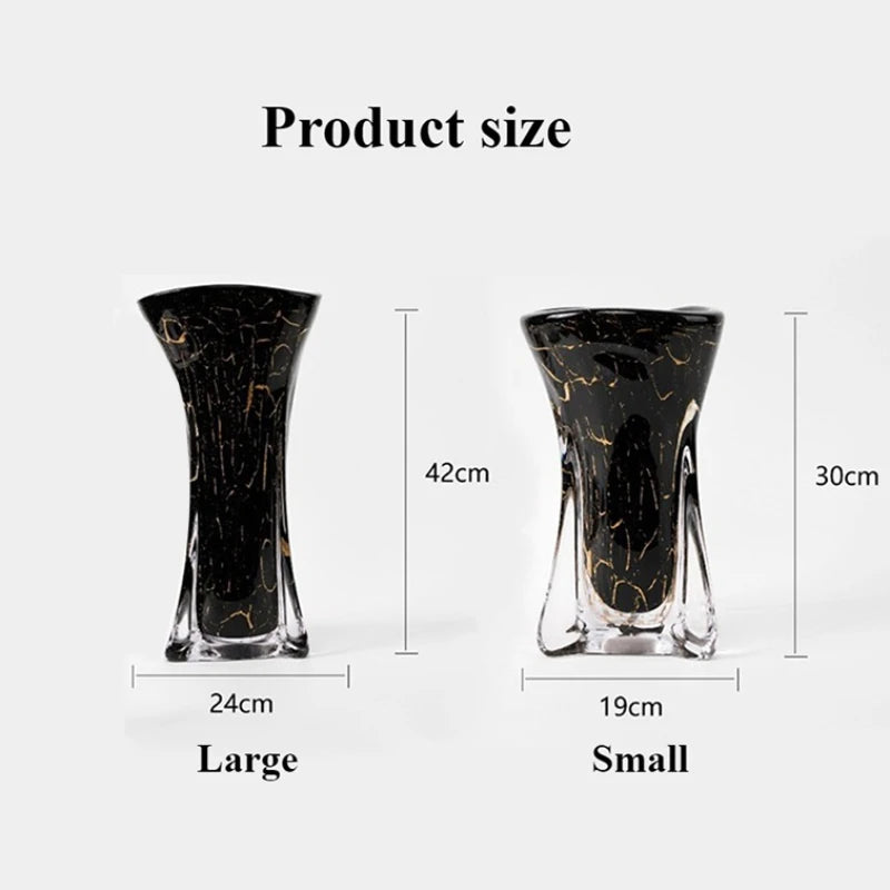 Nordic Glass Glazed Vase | Modern Home Decor Flower Vase Decorative Glass Vase Babs
