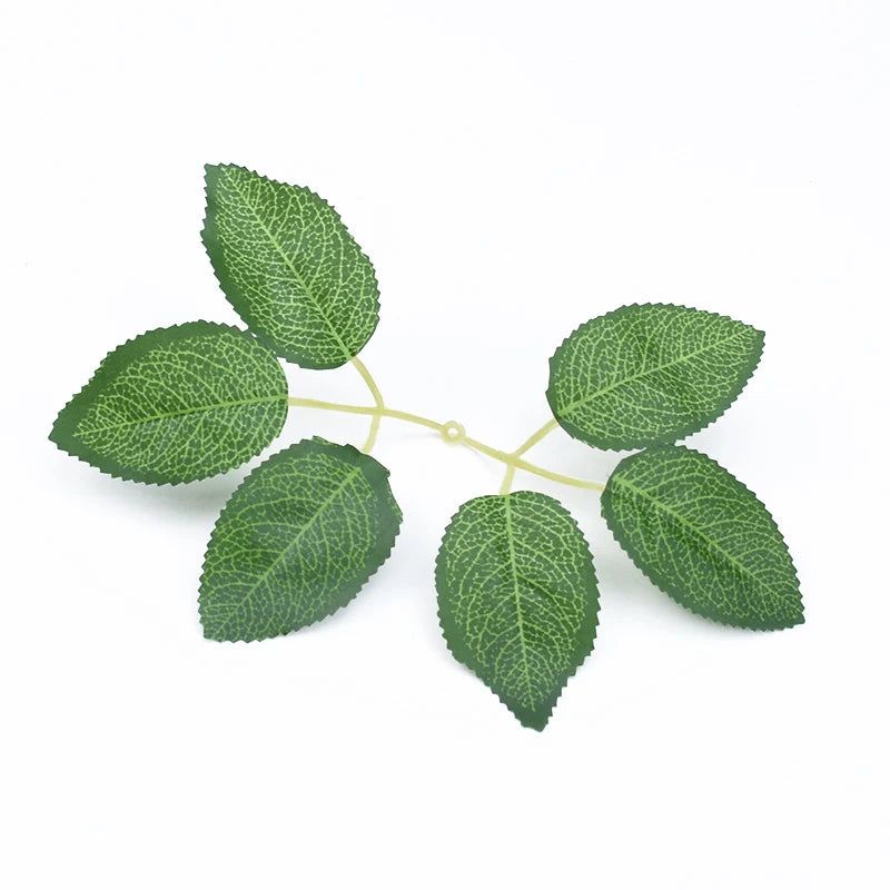 Artificial Silk Rose Leaves 50/100pcs – Wedding & DIY Decor Artificial Silk Leaves Babs leaf 50 pcs