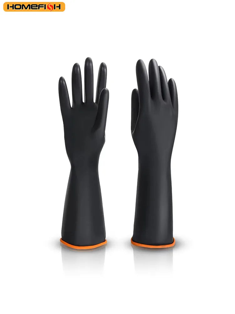 35cm Silicone Scrubbing Gloves – Latex Rubber Kitchen Dishwashing Kitchen Scrubbing Gloves Babs