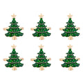 Christmas Napkin Rings Xmas Tree Table Decoration Set 1/6 Pcs Napkin Rings Babs 6Pcs