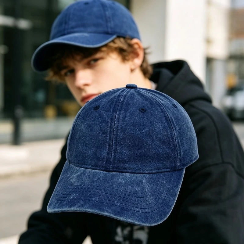 Vintage Washed Baseball Cap – Adjustable Sun Visor Unisex Hat Baseball Cap Babs