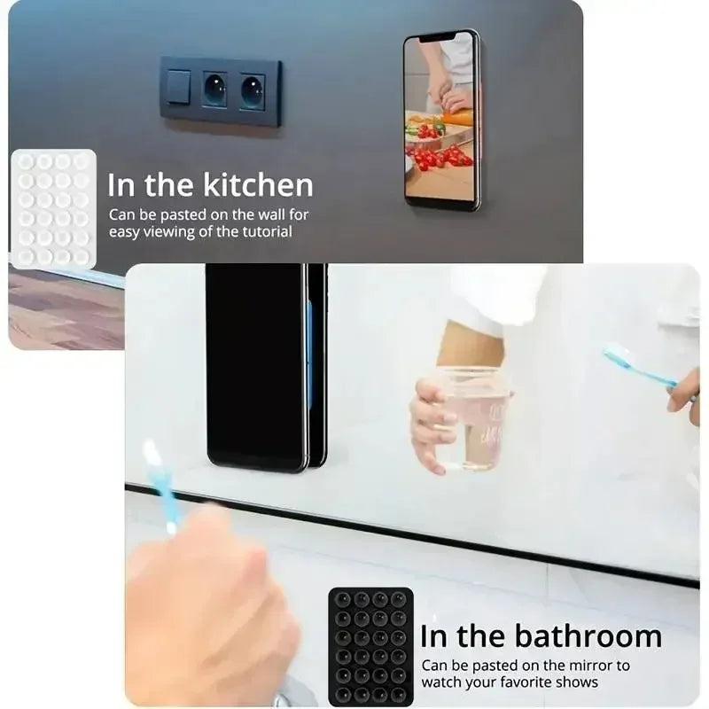 Silicone Suction Cup Phone Wall Holder – Multi-Use, Non-Slip Phone Wall Mount Babs