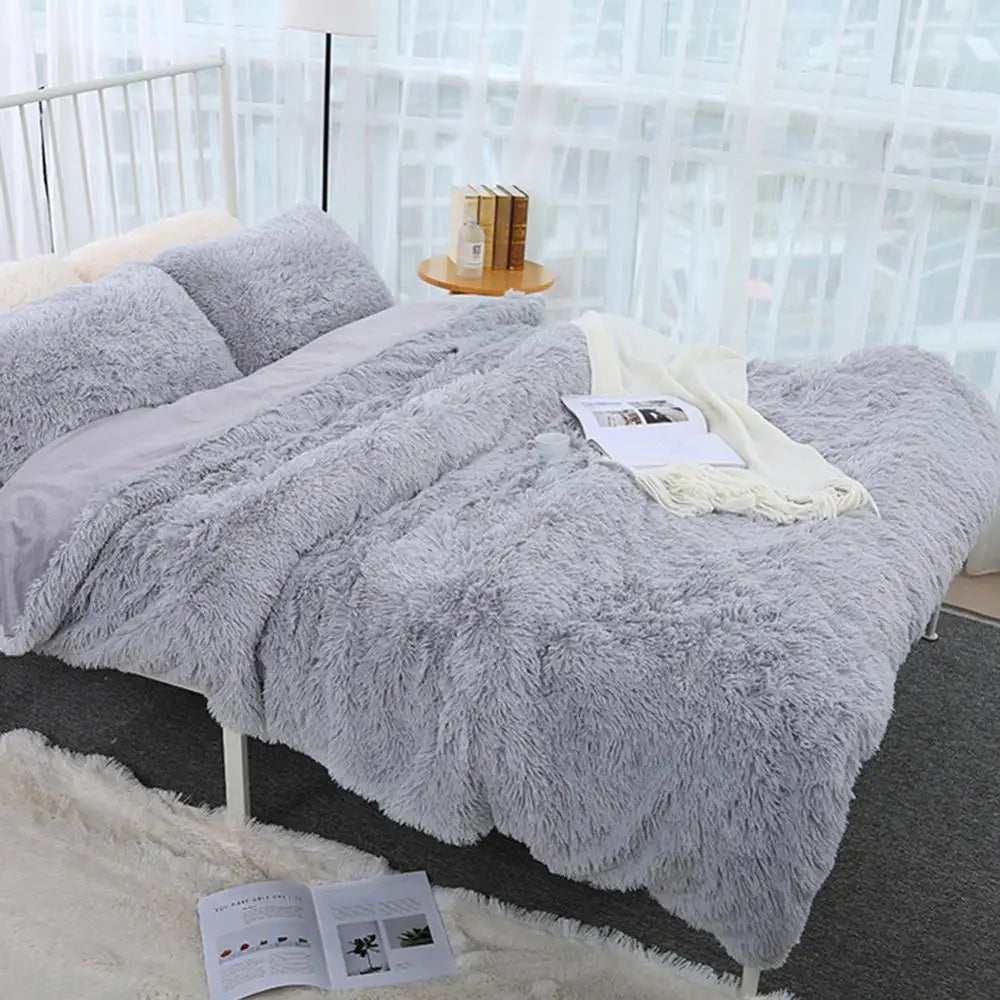 Soft Fluffy Shaggy Plush Throw Blanket 80x120cm – Warm Bedspread Plush Throw Blanket Babs