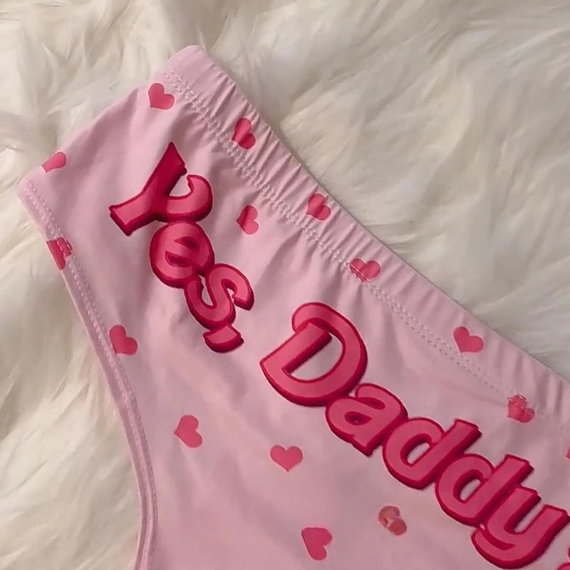 Cute Cartoon Pink Print Women's Briefs & Thong Panties Women's Panties Babs