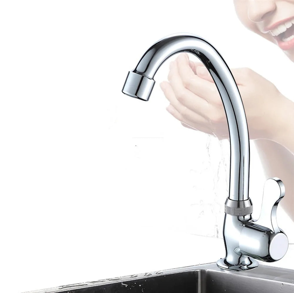LEENKEA Single Hole Cold Kitchen Faucet – Stainless Steel Tap Kitchen Faucet Babs