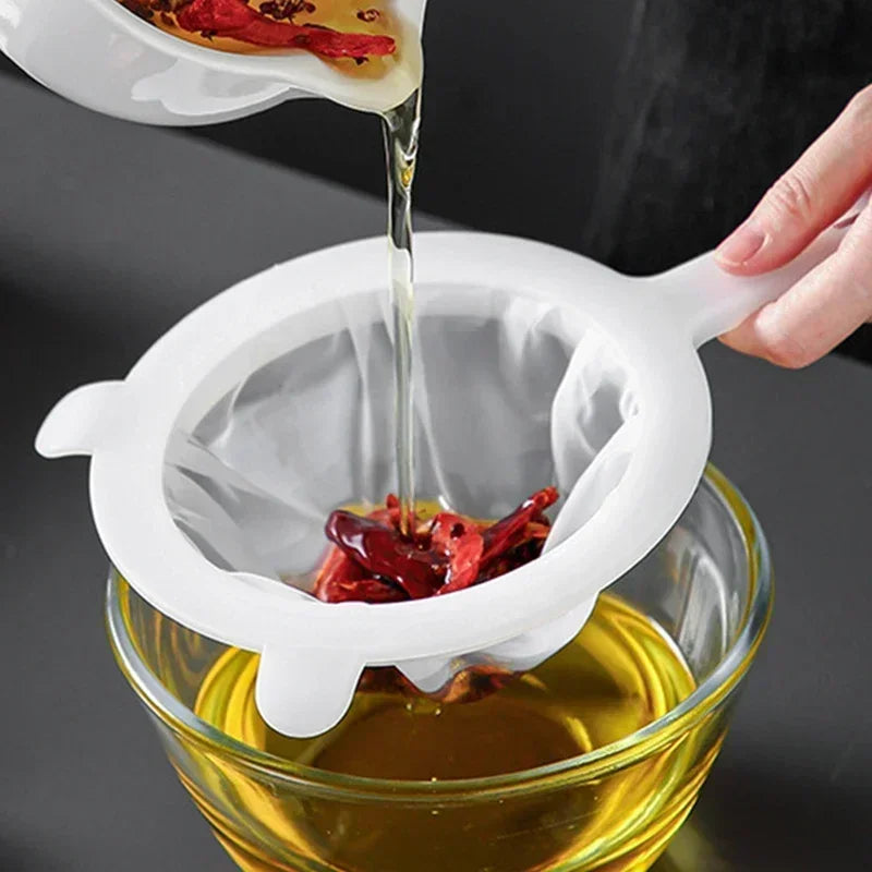 Ultra Fine Mesh Strainer 200 Mesh Nylon Food Sieve Spoon Fine Mesh Strainer Babs