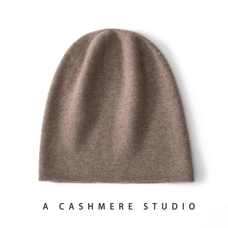 100% Cashmere Winter Beanie – Warm Slouchy Knit Hat Cashmere Knit Beanie Babs