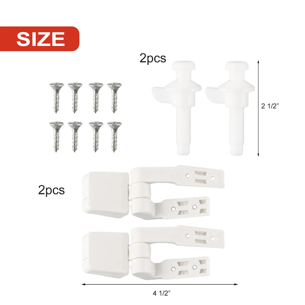 Toilet Seat Hinge Replacement Set – Bolts, Screws & Nuts Toilet Seat Hinge Babs