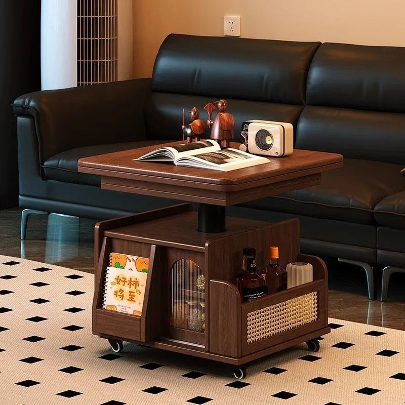 Oeny Lift-Top Folding Wood Coffee Table with Storage & Wheels Lift-Top Coffee Table Babs