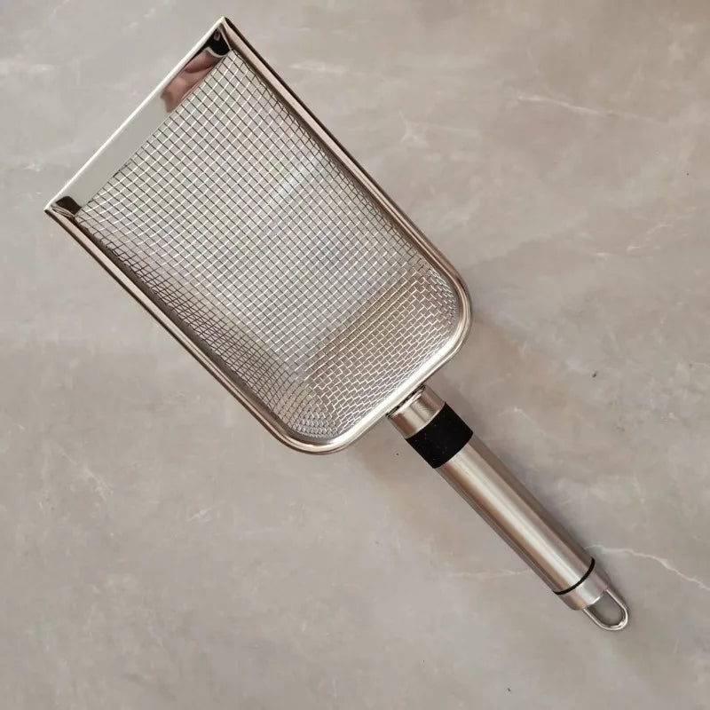 Stainless Steel Cat Litter Scoop – Rust-Proof Pet Sifter Shovel Cat Litter Scoop Babs