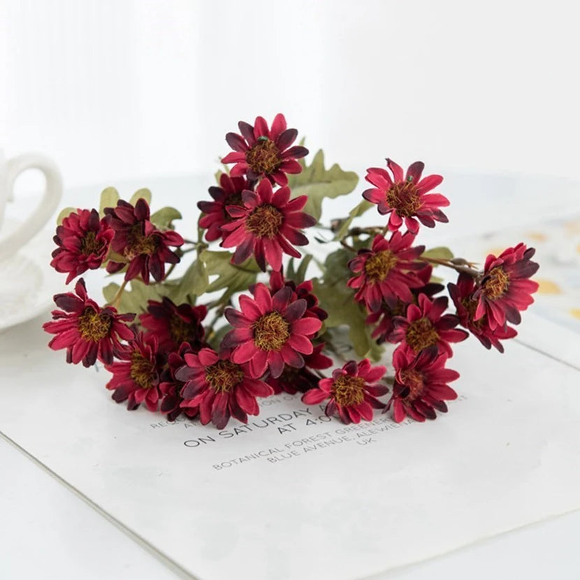 Small Daisy Artificial Silk Flowers – Wedding & Home Décor Artificial Silk Flowers Babs PURPLE