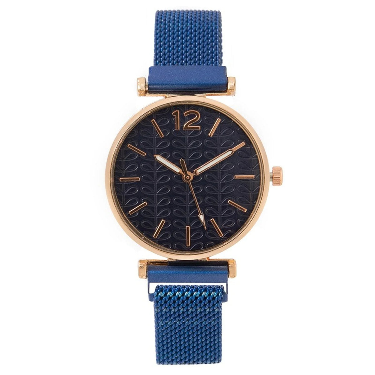 Women's Golden Vintage Quartz Wristwatch – Luxury Ladies Watch Ladies Fashion Watch Babs Blue