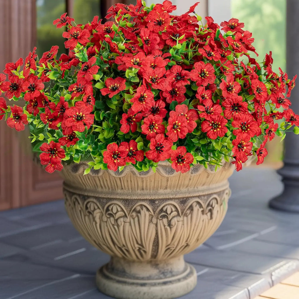 6pcs Artificial Silk Flowers Bouquet for Wedding & Home Decor Artificial Flower Bouquet Babs