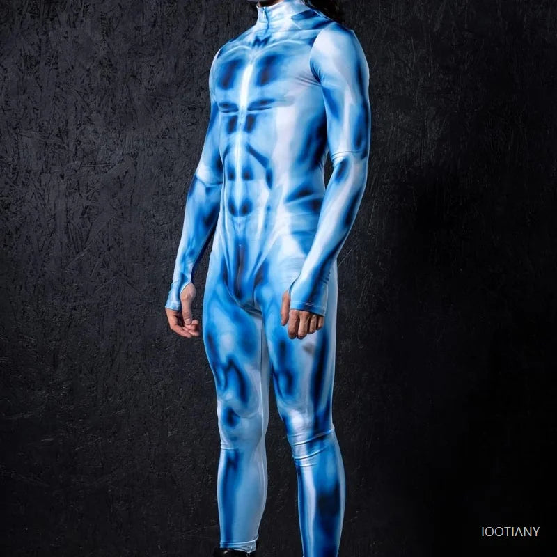 Men's Mechanical Muscle Zentai Bodysuit | Punk Cosplay Costume Cosplay Bodysuit Babs D XXXL China Mainland