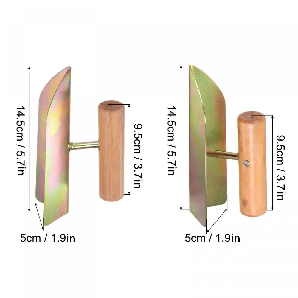 Corner Plastering Trowel – Galvanized Iron & Wood Handle Corner Plastering Trowel Babs