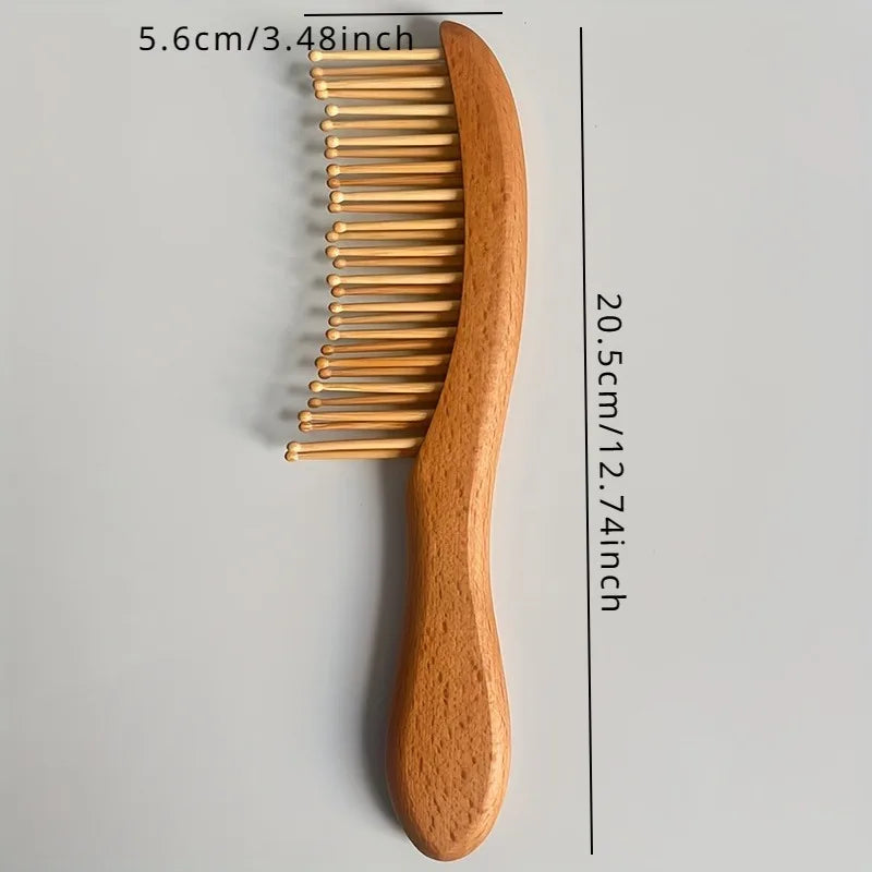 Wooden Hair Comb for Scalp Massage & Nourishing Hair Care Wooden Hair Comb Babs