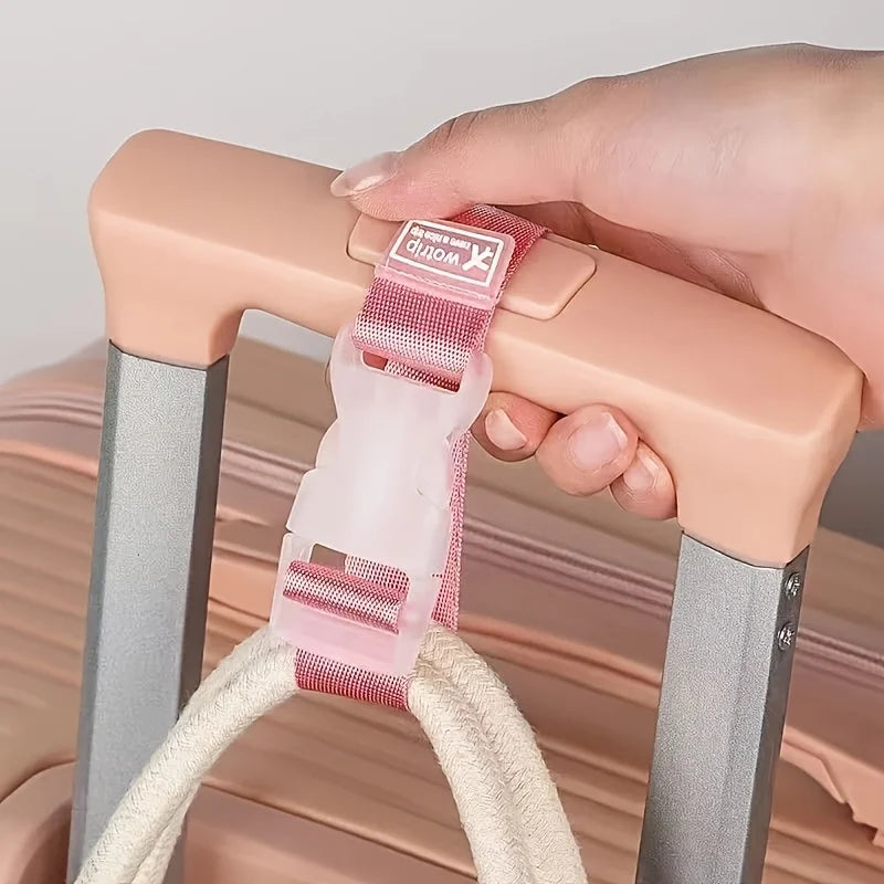 2pcs Colorful Nylon Luggage Straps – Adjustable Travel Belts Luggage Strap Babs