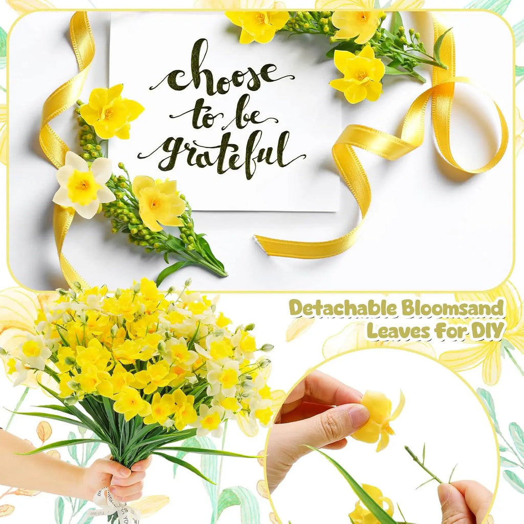 Artificial Narcissus Silk Flowers – Wedding & Home Décor Artificial Silk Flowers Babs