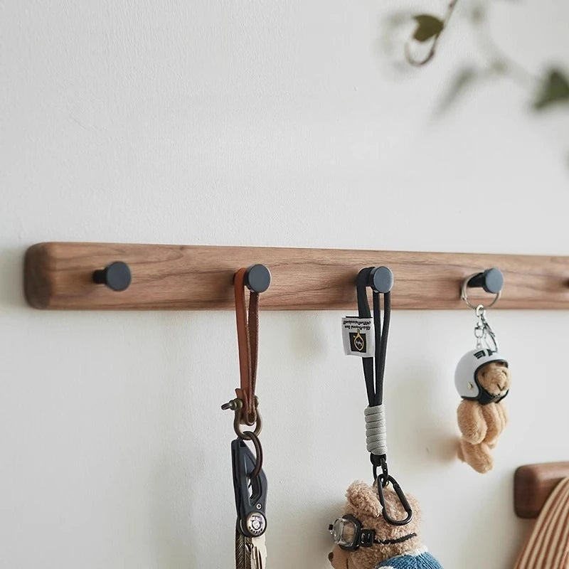 Minimalist Wooden Wall Coat Rack – 8 Hooks, 15kg Capacity Wall Coat Rack Babs
