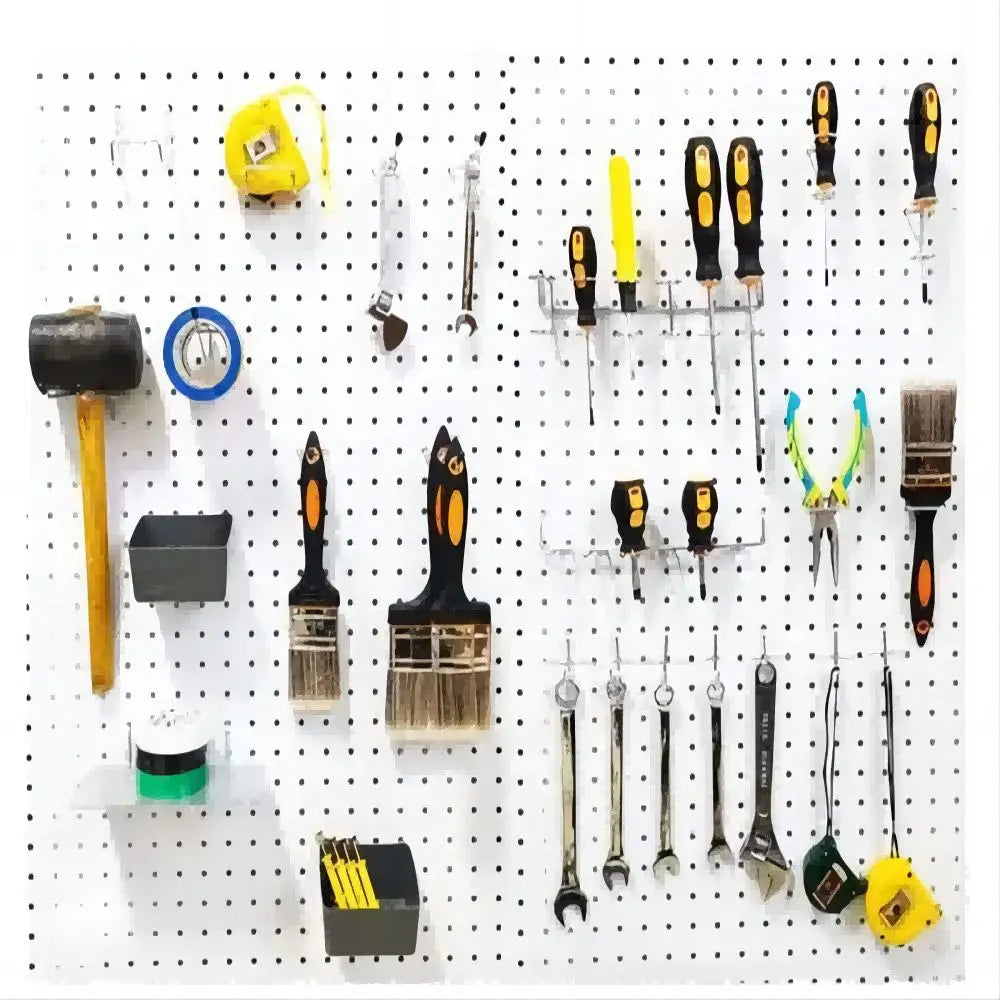 114-Piece Pegboard Hooks Set with Bins & Peg Locks | Storage Pegboard Hook Set Babs