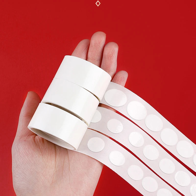 100pcs Clear Balloon Glue Dots | Double-Sided Adhesive Roll Balloon Adhesive Dots Babs