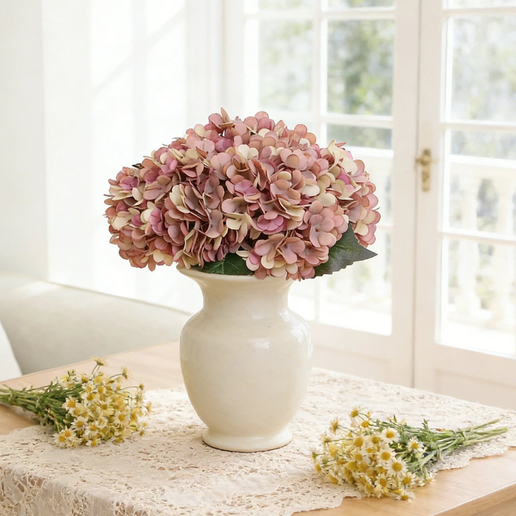 Artificial Silk Hydrangea Stems – Wedding & Home Décor Flowers Artificial Flowers Babs