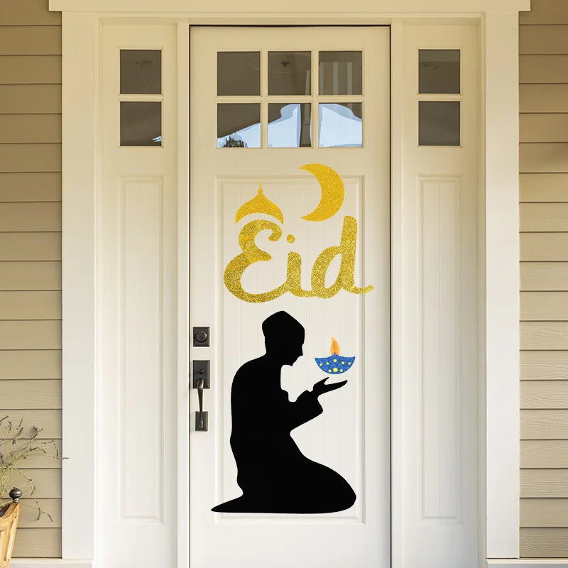 Eid Mubarak & Ramadan Kareem Wall Stickers – DIY Felt Decals Holiday Wall Sticker Babs