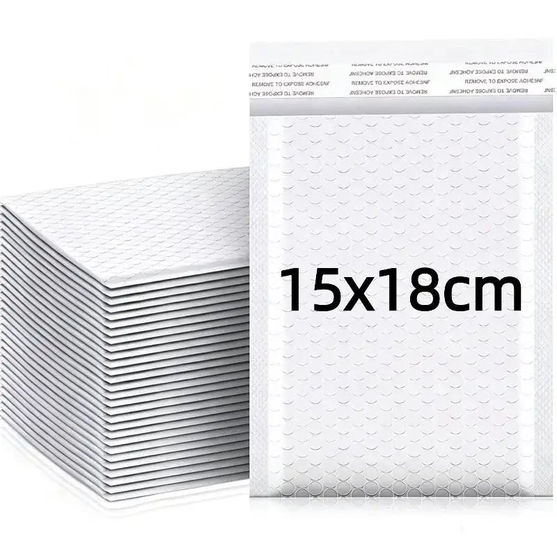 10-Pack White Self-Sealing Bubble Mailers | Waterproof Shipping Bags Bubble Mailers Babs A7 one size