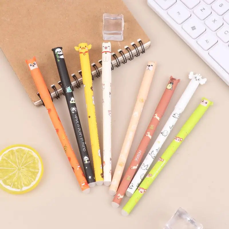 8-Pack Animal-Shaped Erasable Gel Pens for Journaling & Gifts Erasable Gel Pens Babs