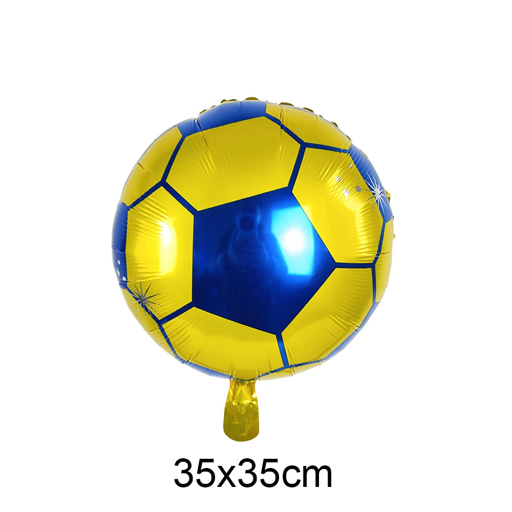 Soccer Foil Balloons 18" | Football Party Décor 5 or 10 Pack Party Foil Balloons Babs A-8 As show 5pcs