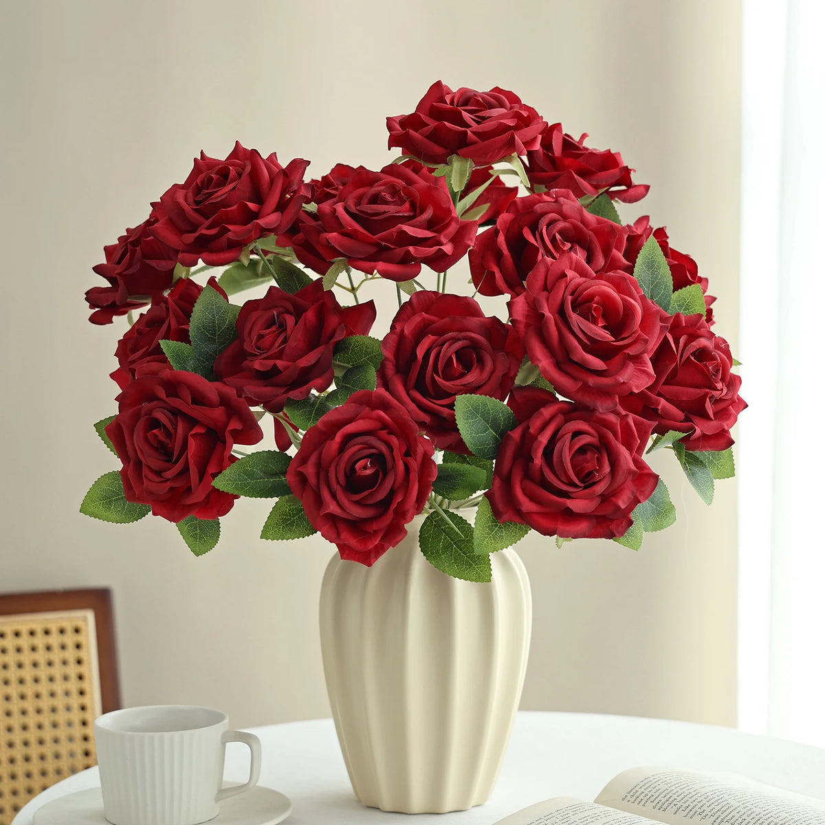 Artificial Silk Rose Bouquet for Wedding & Home Décor Artificial Flower Bouquet Babs