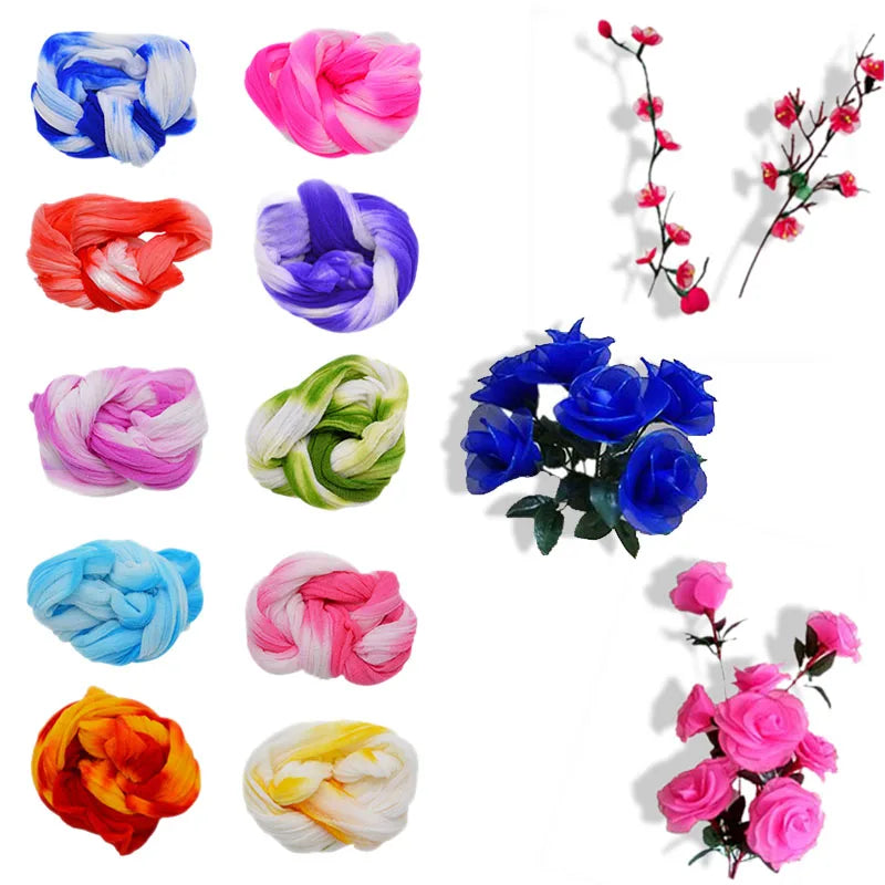5pcs Nylon Stocking Flower Material – DIY Floral Craft Accessory DIY Craft Material Babs