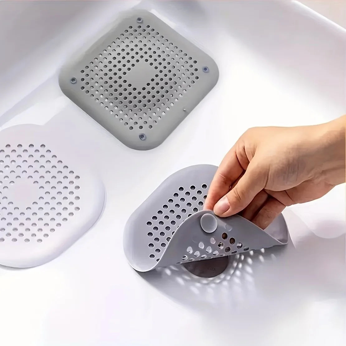 Sink & Bathtub Drain Cover – Anti-Clog Debris Catcher Filter Drain Cover Filter Babs