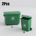 2Pcs Green Desktop Storage Bin & Desk Organizer Holder Desktop Storage Bin Babs 2Pcs