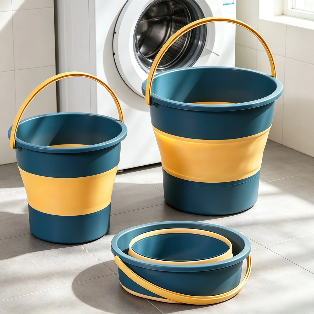 Collapsible Folding Bucket 5L/10L – Portable PVC Water Container Collapsible Bucket Babs