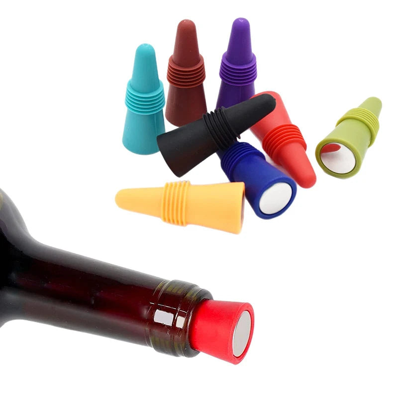 Reusable Silicone Vacuum Wine & Champagne Bottle Stopper Wine Bottle Stopper Babs